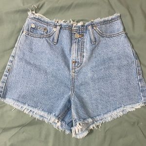 BDG FRINGE JEAN SHORTS